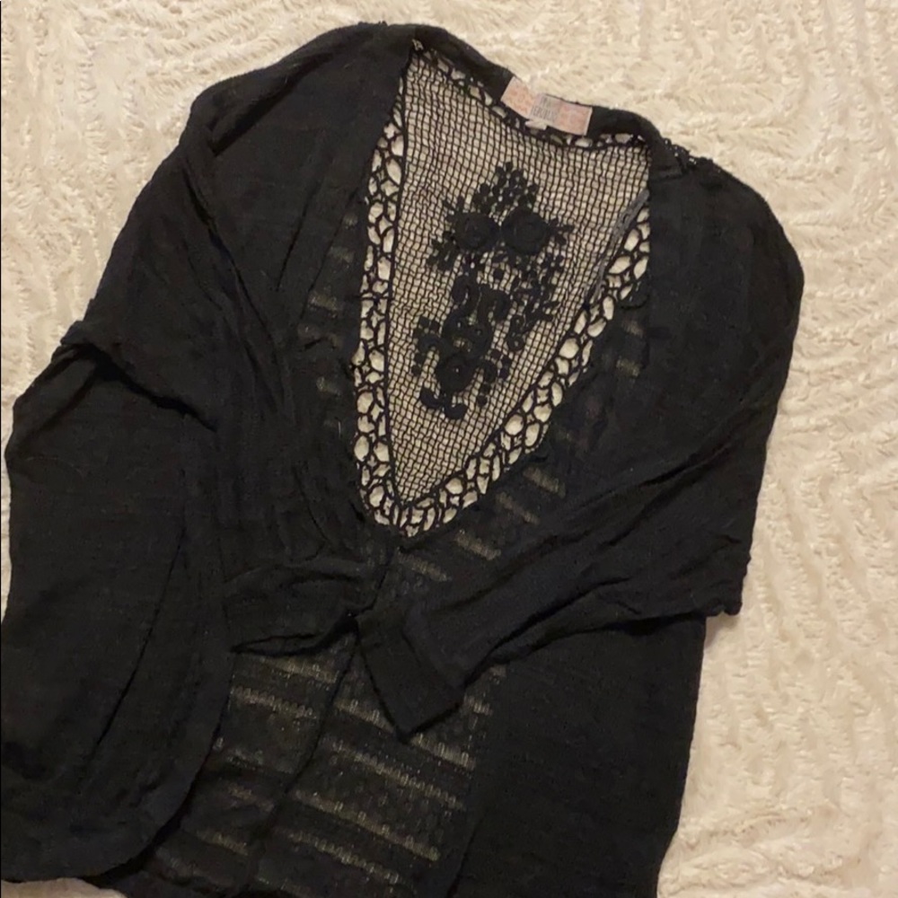 Black sweater with cutout